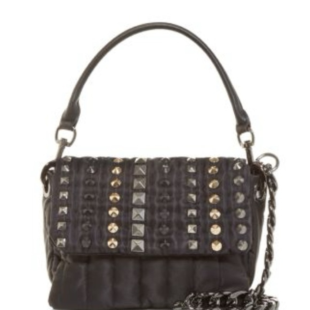 Think Roylin Studded Black Handbag with straps